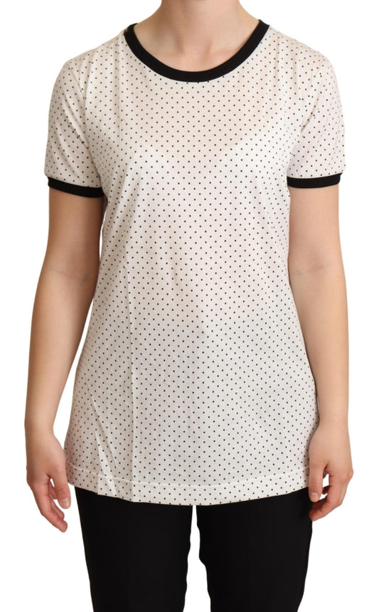 Dolce &amp; Gabbana Camiseta de algodón con cuello redondo y lunares