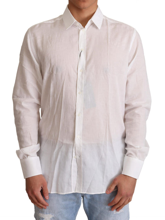 Dolce &amp; Gabbana Camisa de vestir elegante con estampado floral Martini y corte slim