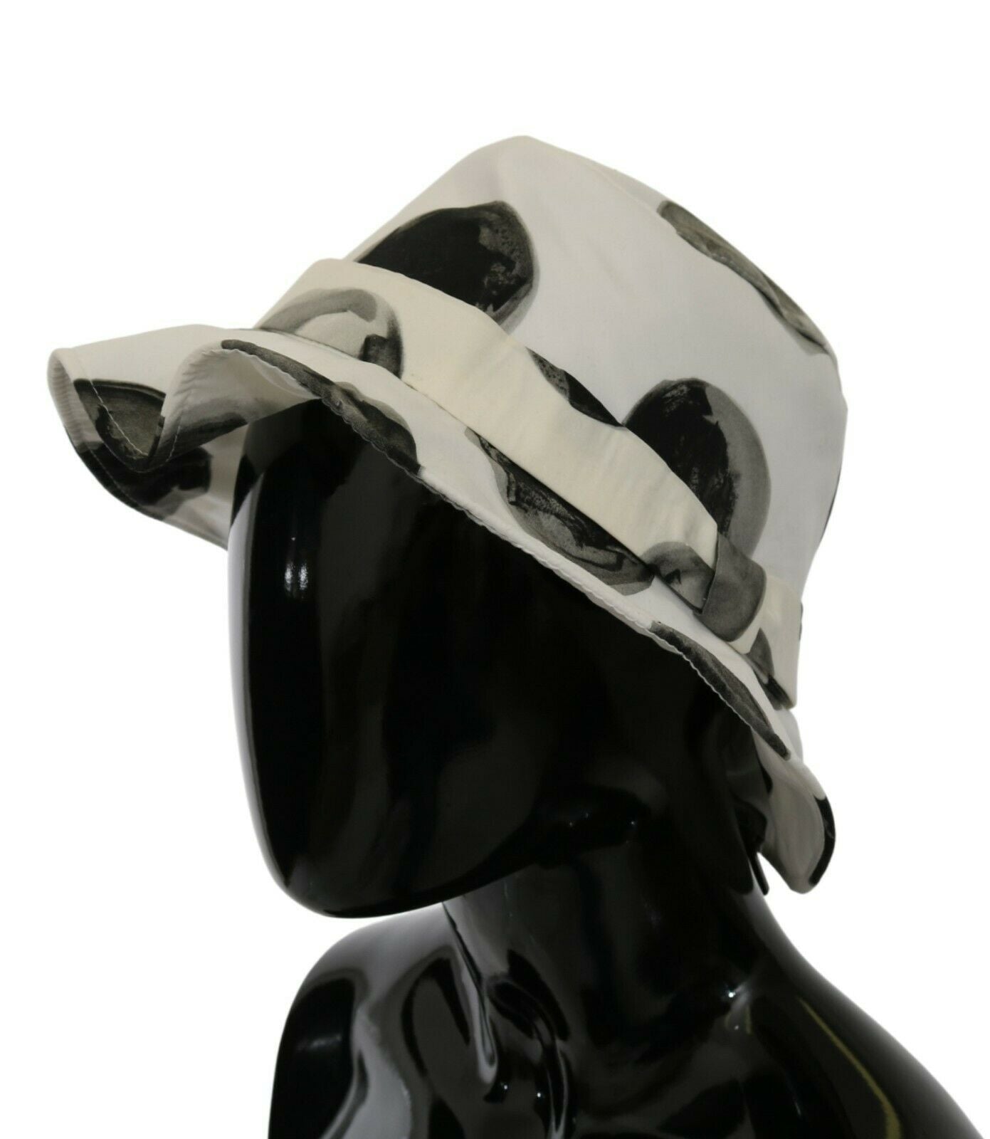Dolce &amp; Gabbana Sombrero de pescador de algodón con lunares - Blanco y negro