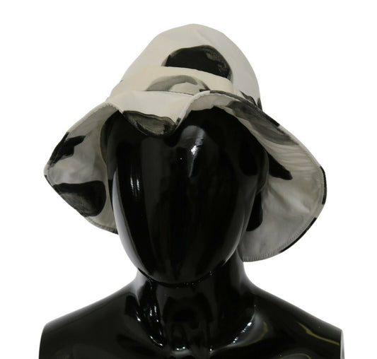 Dolce &amp; Gabbana Sombrero de pescador de algodón con lunares - Blanco y negro