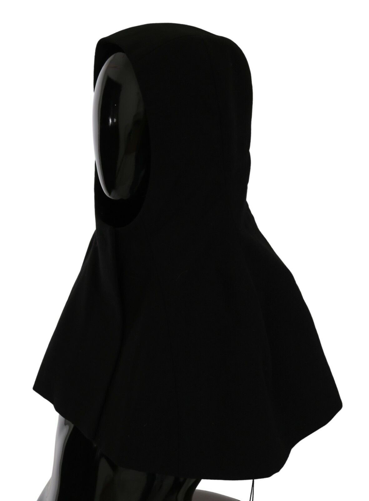 Dolce &amp; Gabbana Elegante bufanda negra con capucha