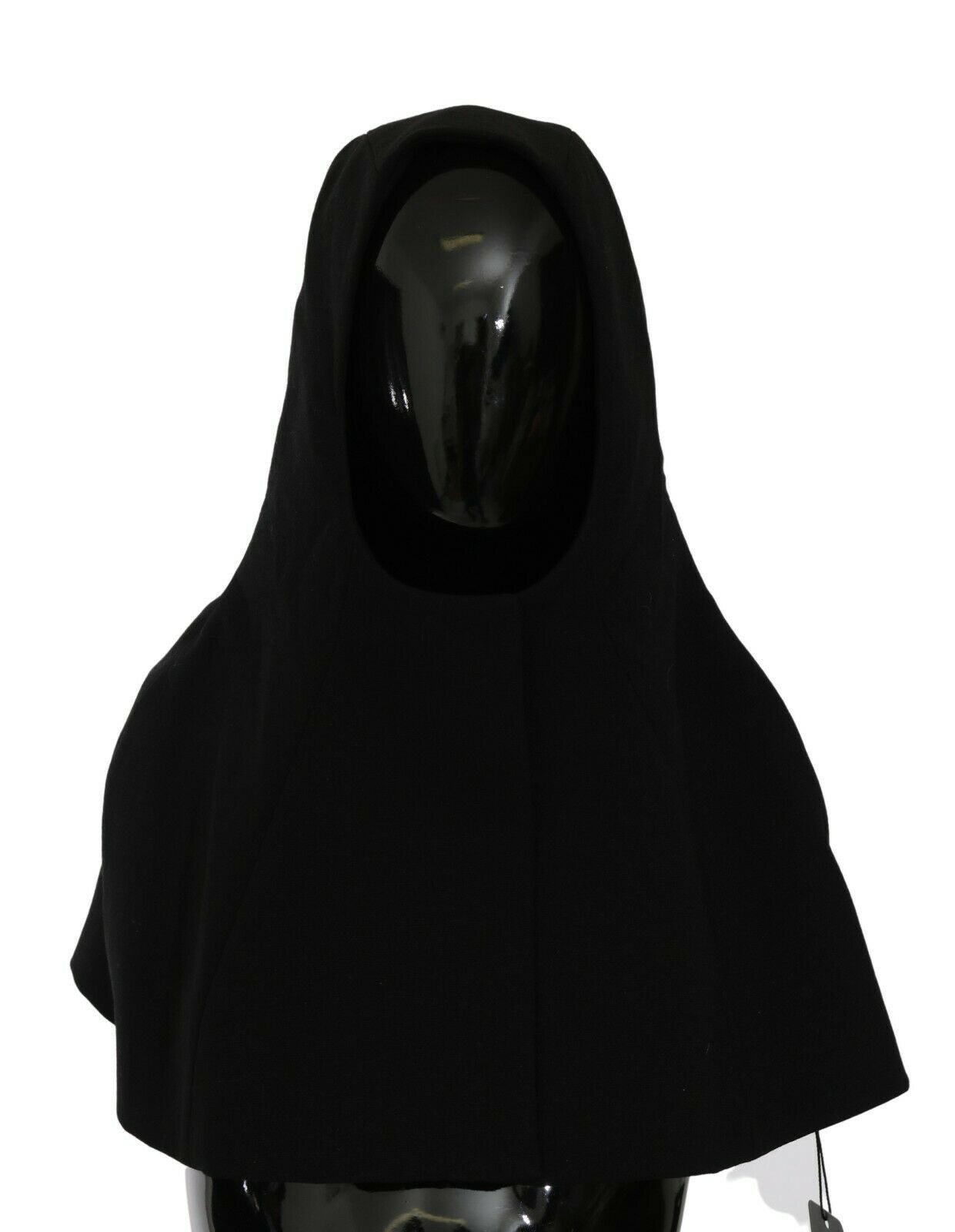Dolce &amp; Gabbana Elegante bufanda negra con capucha