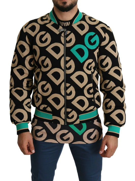 Chaqueta bomber con estampado icónico de Dolce &amp; Gabbana: diseño exquisito