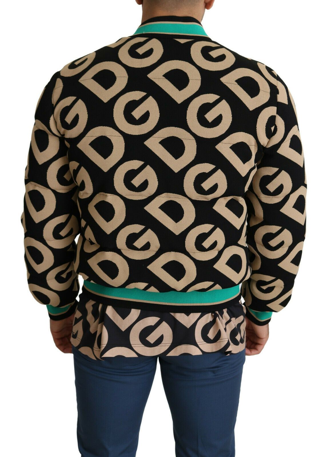 Chaqueta bomber con estampado icónico de Dolce &amp; Gabbana: diseño exquisito
