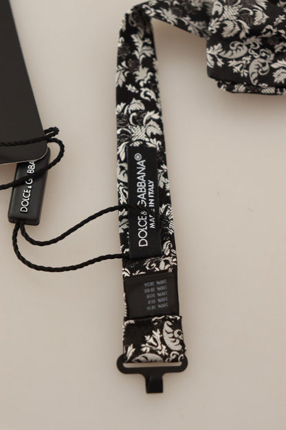 Dolce &amp; Gabbana Pajarita de seda floral de lujo