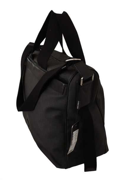 Dolce &amp; Gabbana Elegante bolso mensajero de cuero y mezclilla para hombre