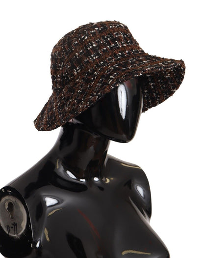Dolce &amp; Gabbana Elegante sombrero de pescador tejido multicolor