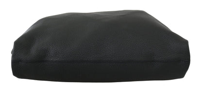 Dolce &amp; Gabbana Elegante Tote de Cuero Negro para Hombre