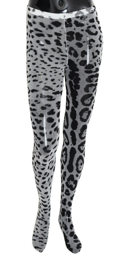 Dolce &amp; Gabbana Medias Elegantes De Nailon Con Estampado De Leopardo