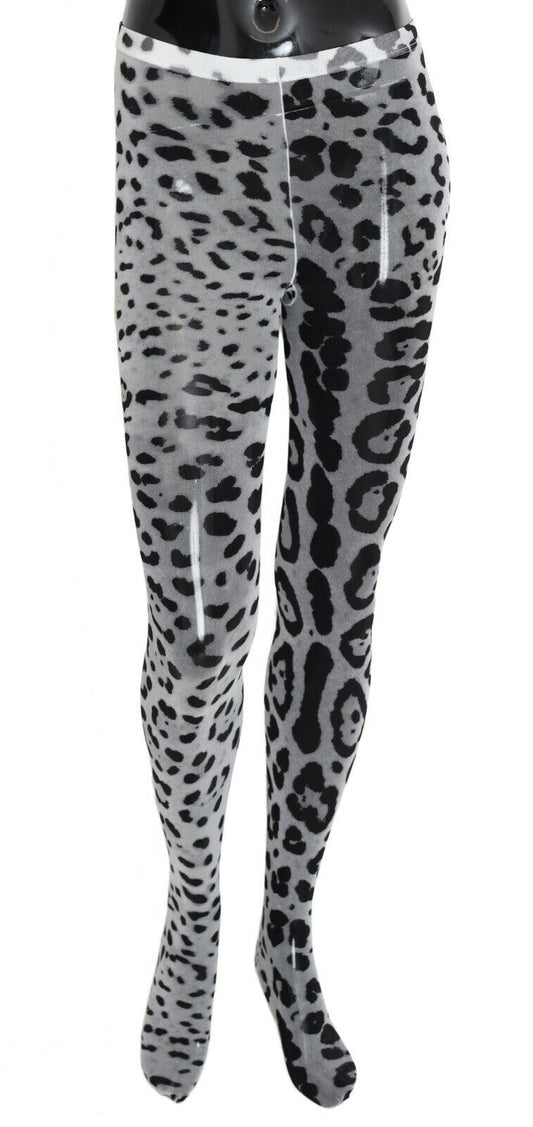 Dolce &amp; Gabbana Medias Elegantes De Nailon Con Estampado De Leopardo