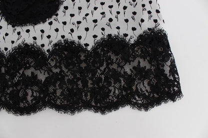 Dolce &amp; Gabbana Elegant Floral Lace Silk Shirt