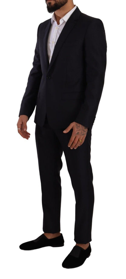 Dolce &amp; Gabbana Traje elegante de hombre de cachemir, seda y lana de corte slim