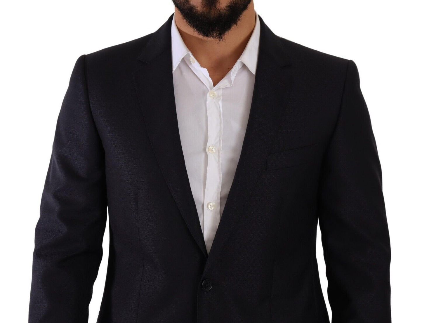 Dolce &amp; Gabbana Traje elegante de hombre de cachemir, seda y lana de corte slim
