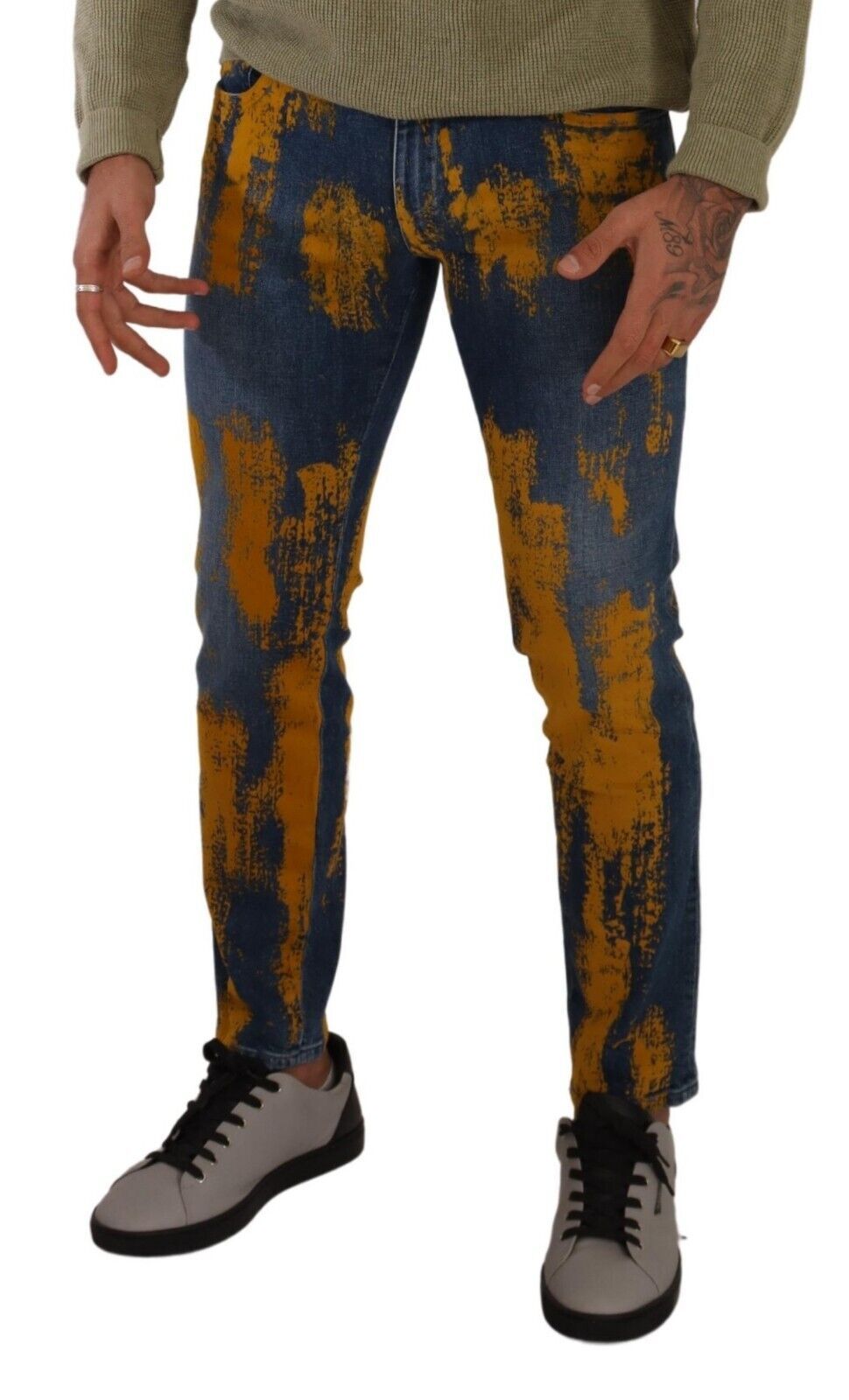 Dolce &amp; Gabbana Vaqueros slim fit en denim elástico