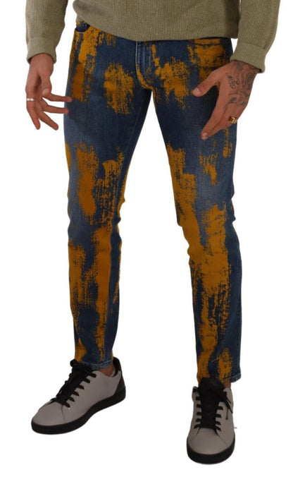 Dolce &amp; Gabbana Vaqueros slim fit en denim elástico