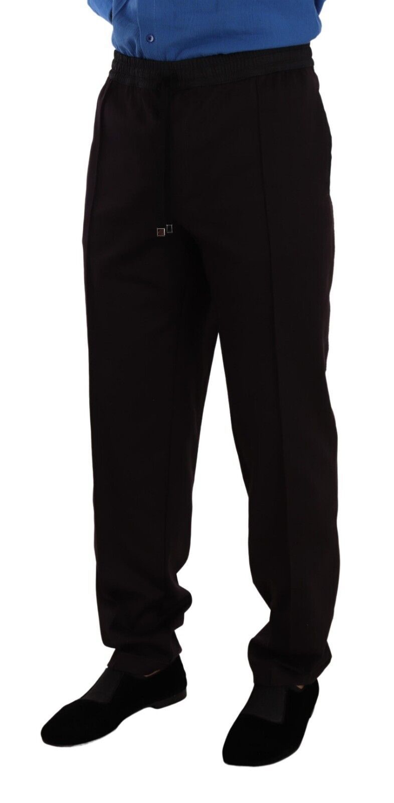 Dolce &amp; Gabbana Elegant Burgundy Cotton Joggers