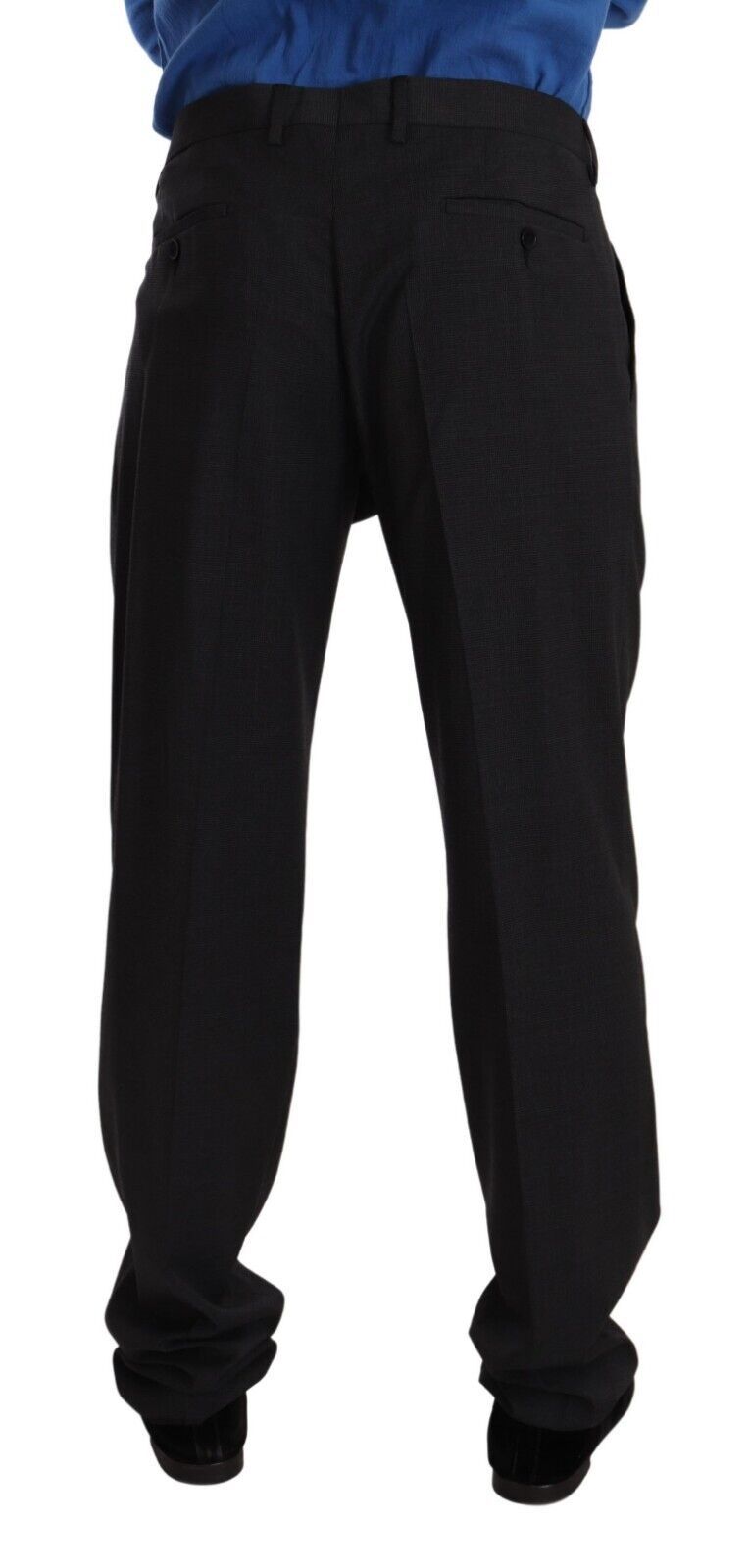 Dolce &amp; Gabbana Elegante pantalón gris formal para hombre