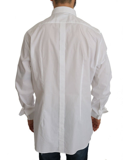 Camisa formal blanca de corte slim exclusiva de Dolce &amp; Gabbana
