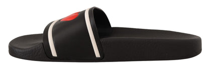 Dolce &amp; Gabbana elegantes sandalias de cuero negro para ella