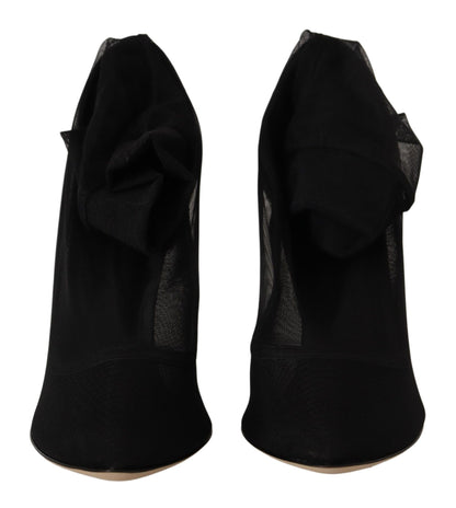 Dolce &amp; Gabbana Zapatos de tacón elegantes tipo calcetín elásticos
