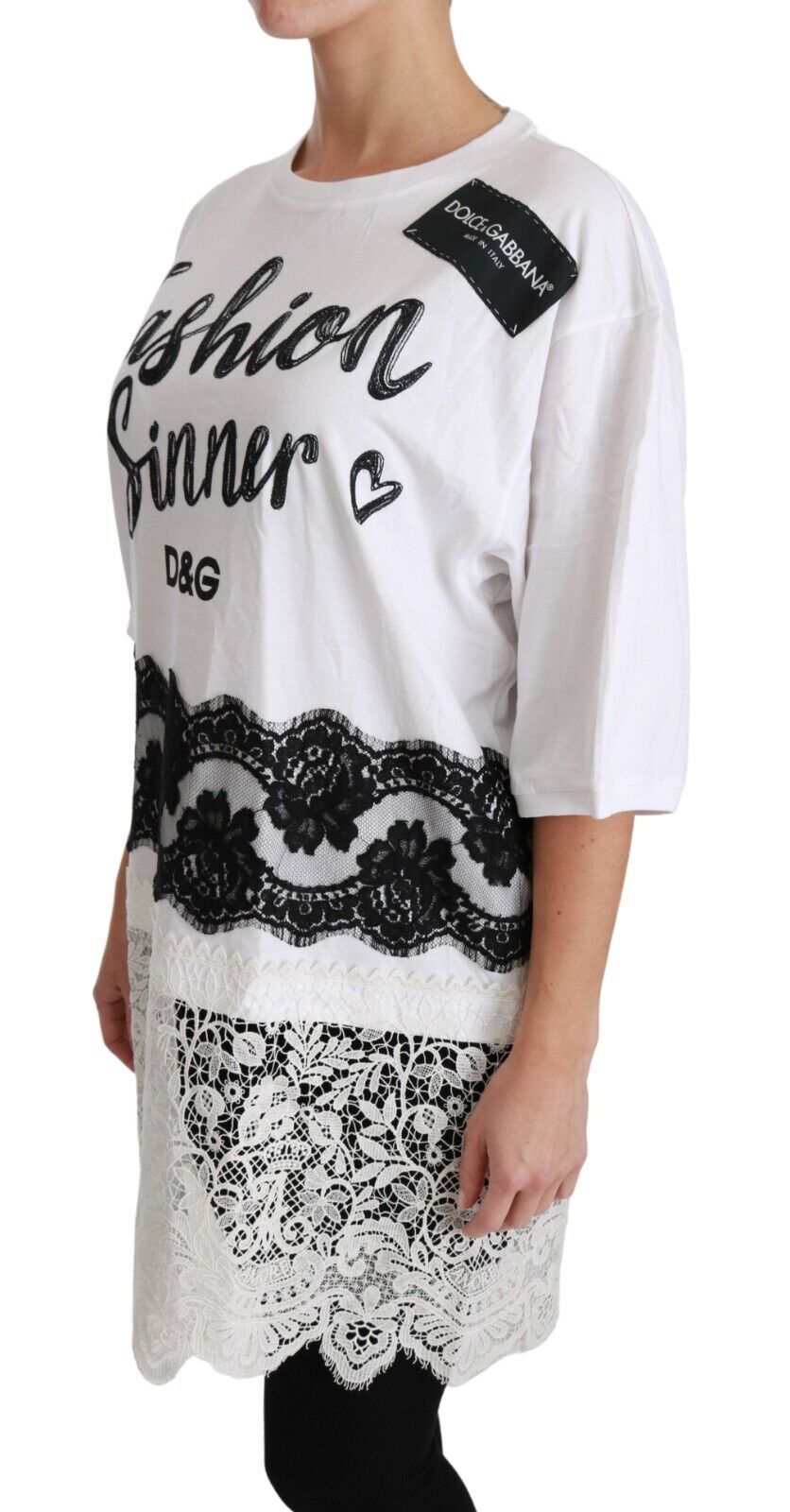 Dolce &amp; Gabbana Camiseta extragrande Chic DG Fashion Sinners