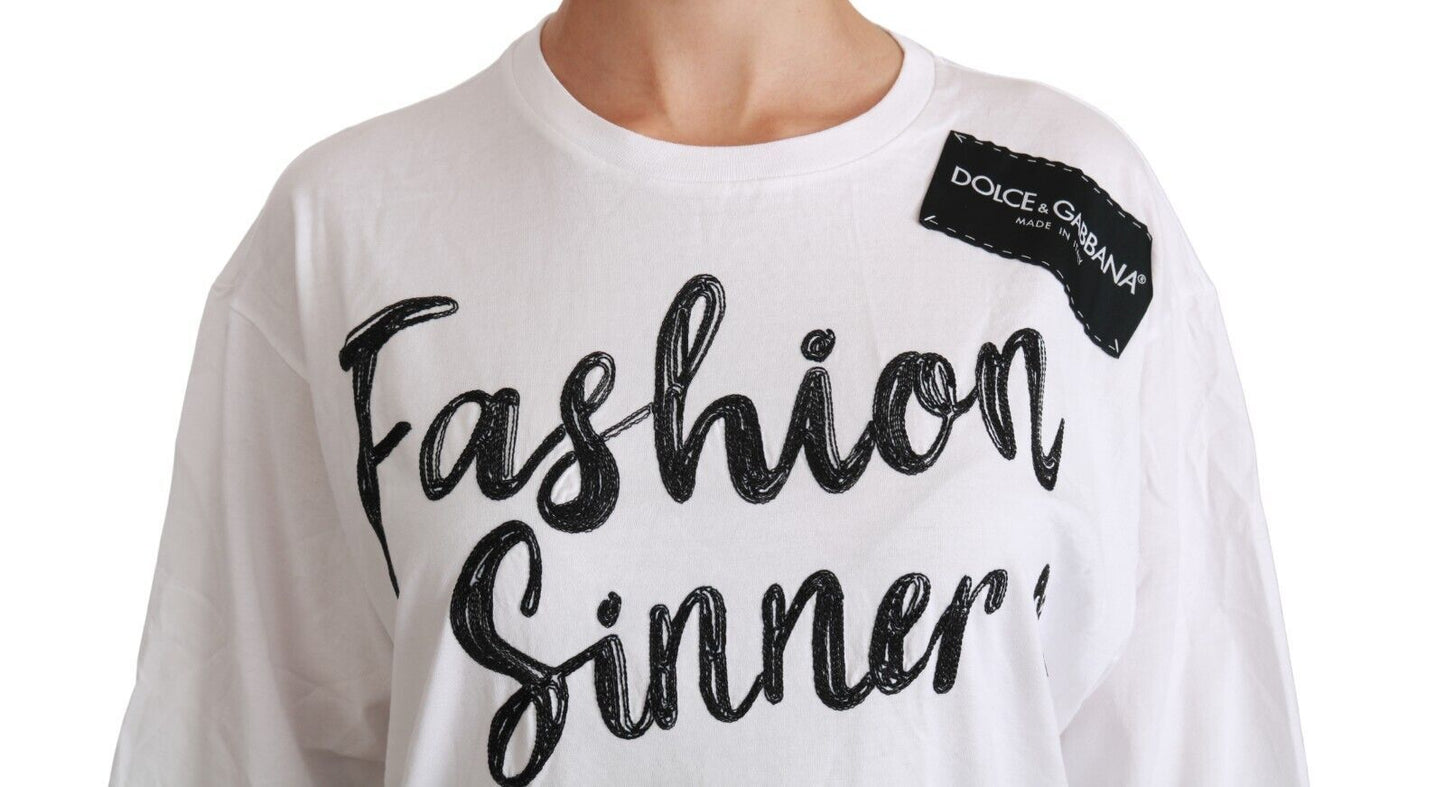 Dolce &amp; Gabbana Camiseta extragrande Chic DG Fashion Sinners