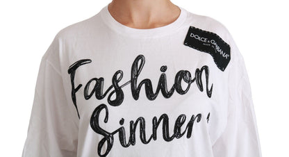 Dolce &amp; Gabbana Camiseta extragrande Chic DG Fashion Sinners