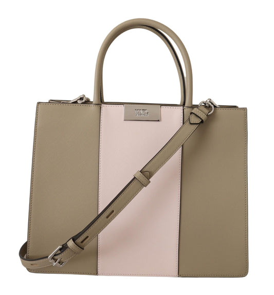 Karl Lagerfeld elegante bolso de hombro verde salvia
