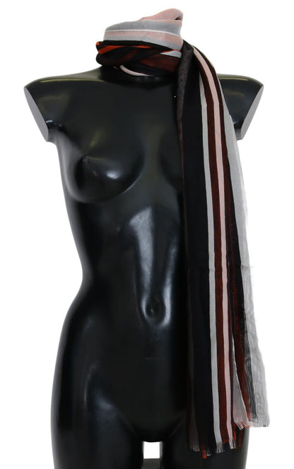 Dolce &amp; Gabbana Elegant Multicolor Silk Fringed Scarf