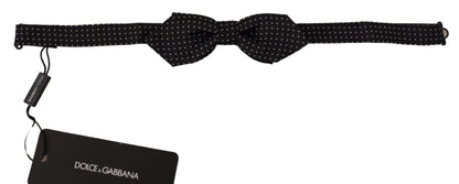 Dolce &amp; Gabbana Exquisite Silk Polka Dot Bow Tie