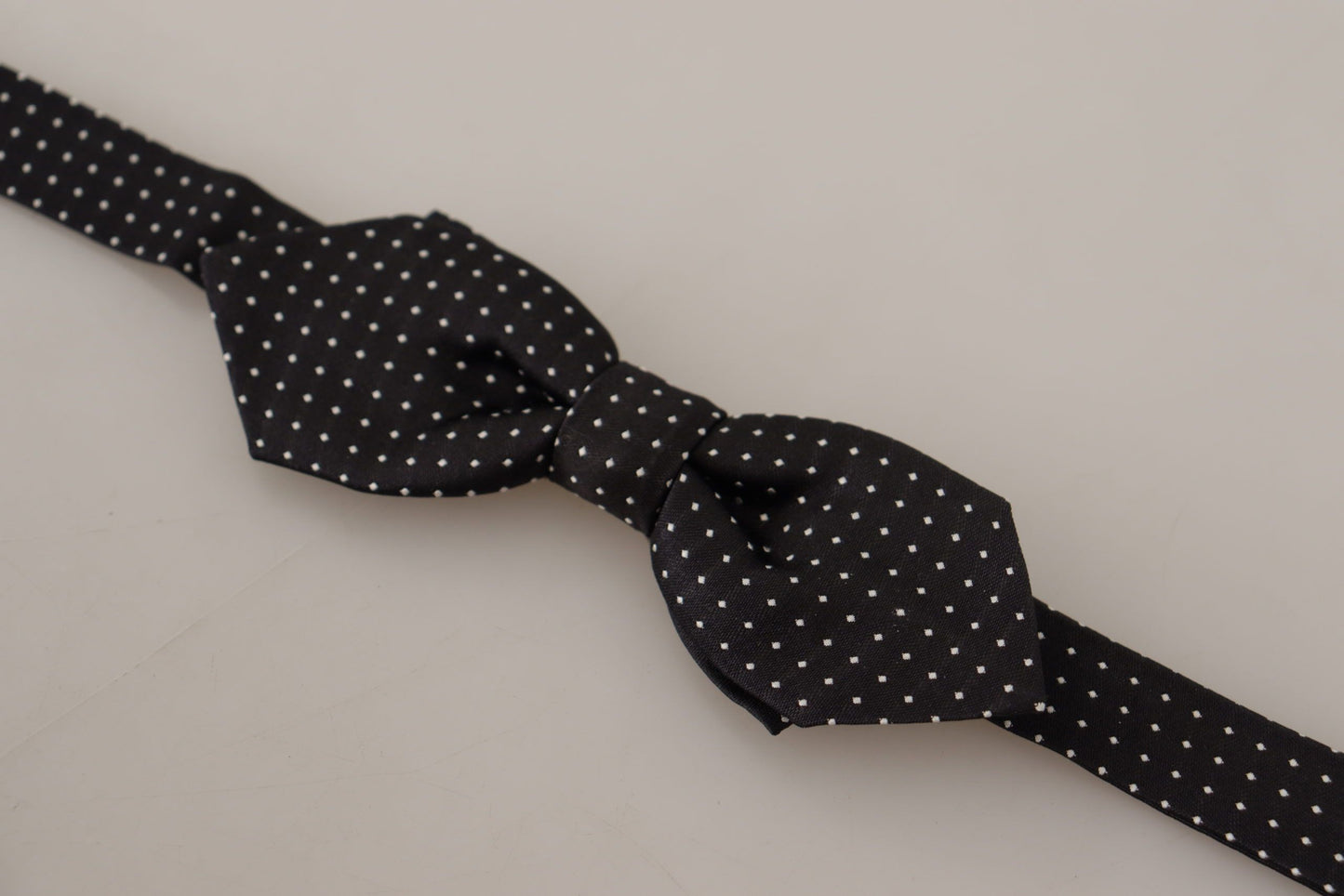 Dolce &amp; Gabbana Exquisite Silk Polka Dot Bow Tie