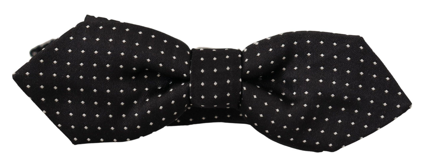 Dolce &amp; Gabbana Exquisite Silk Polka Dot Bow Tie