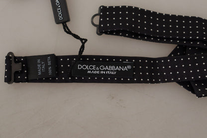 Dolce &amp; Gabbana Exquisite Silk Polka Dot Bow Tie