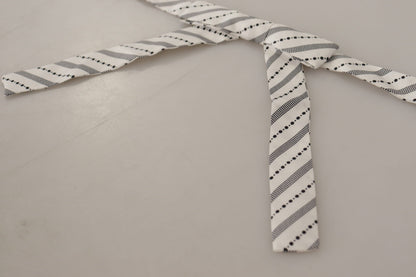 Dolce &amp; Gabbana Chic Polka Dot Silk Bow Tie