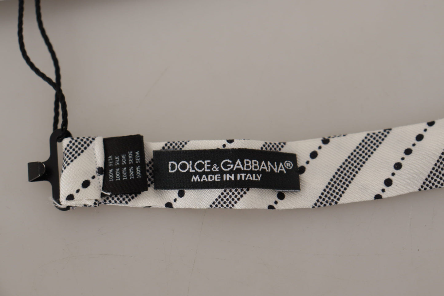 Dolce &amp; Gabbana Chic Polka Dot Silk Bow Tie