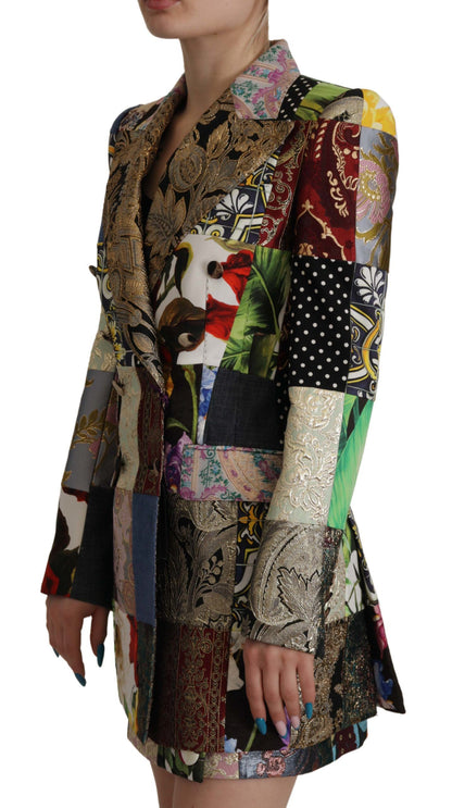 Dolce &amp; Gabbana Elegant Multicolor Patchwork Blazer Jacket