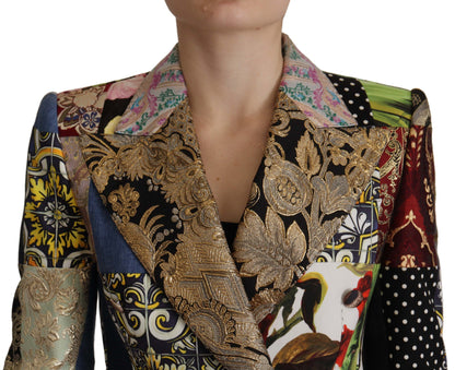 Dolce &amp; Gabbana Elegant Multicolor Patchwork Blazer Jacket
