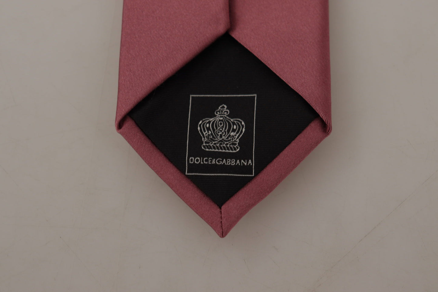 Dolce &amp; Gabbana Elegant Pink Silk Bow Tie