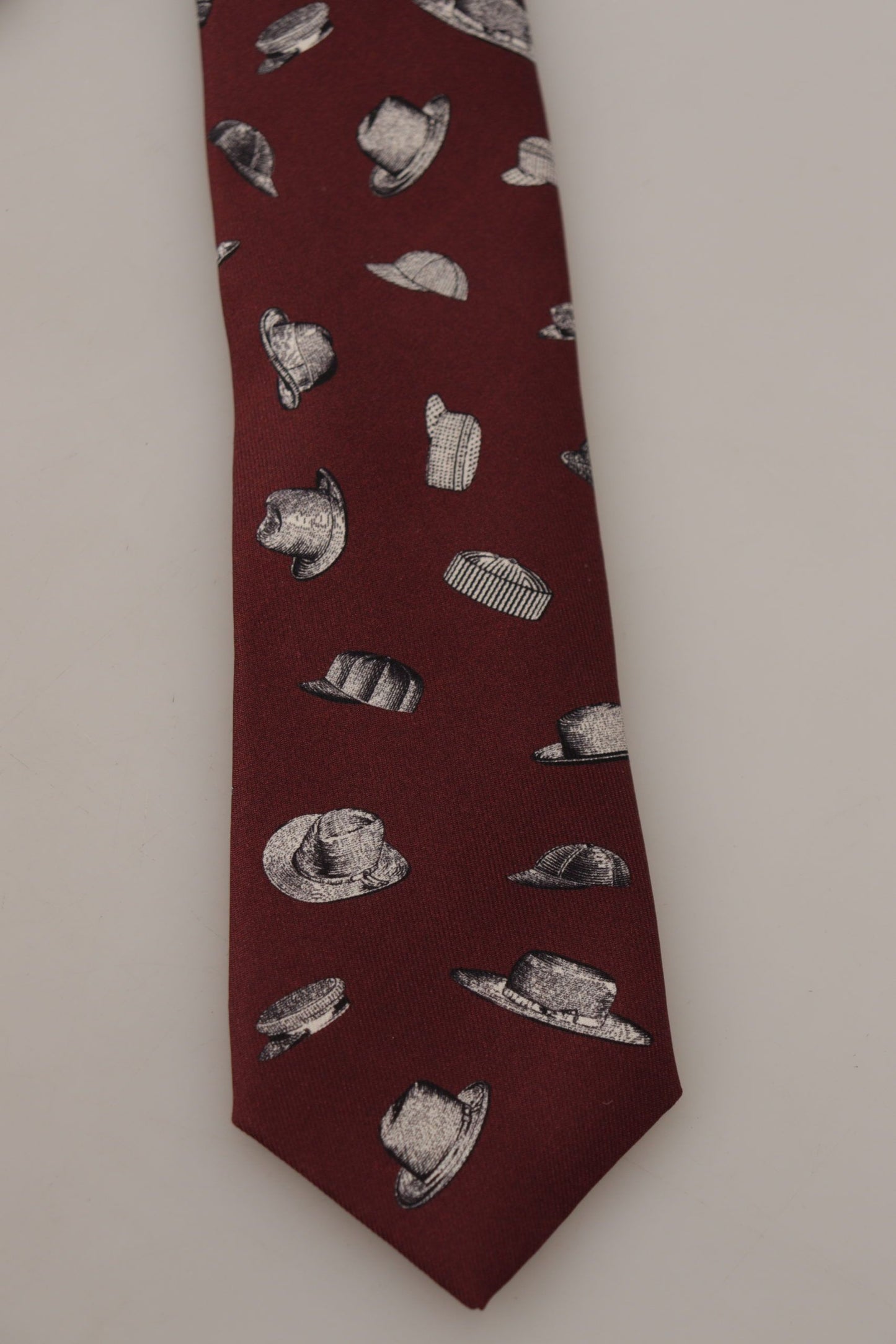 Dolce &amp; Gabbana Maroon Elegance Silk Tie
