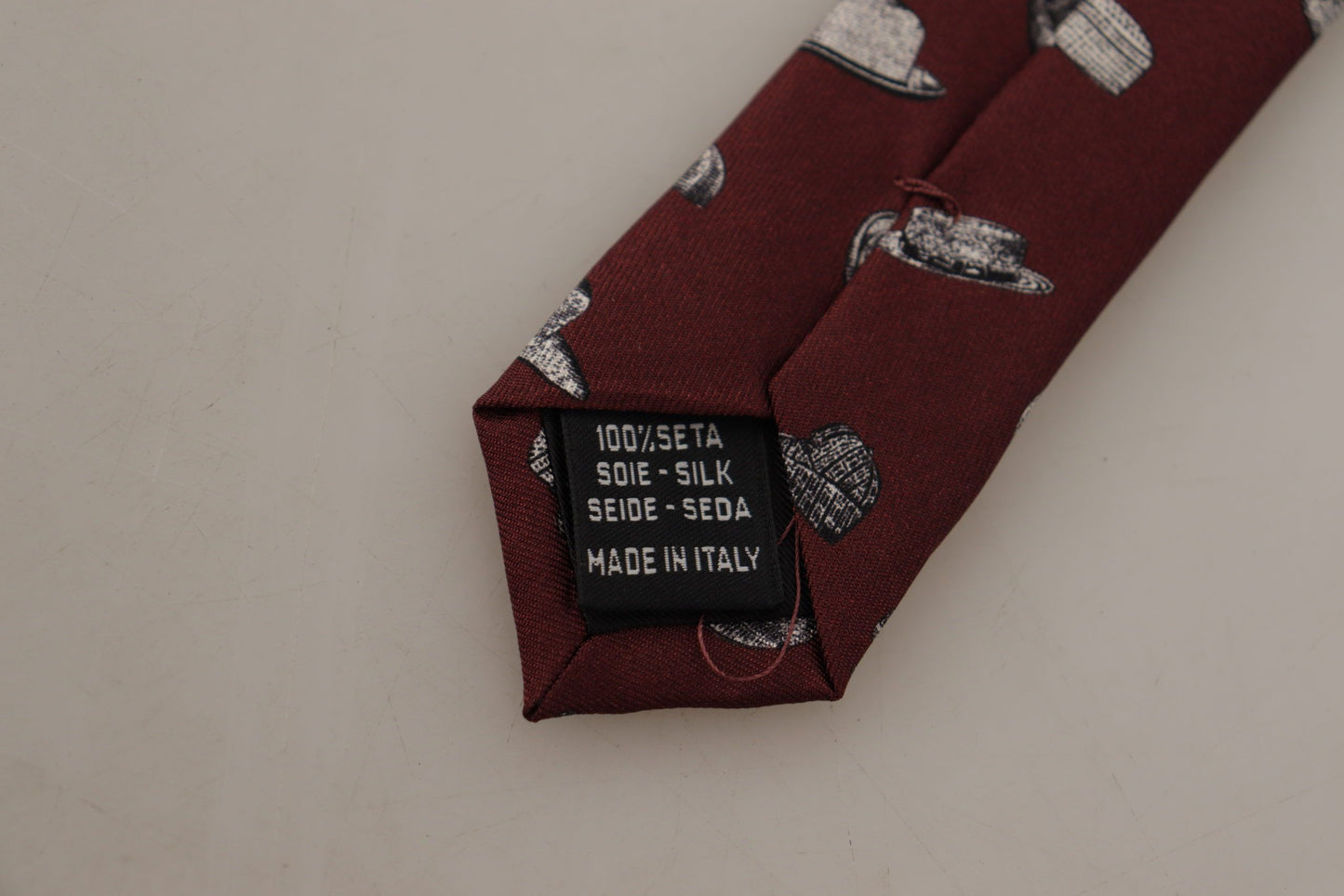 Dolce &amp; Gabbana Maroon Elegance Silk Tie