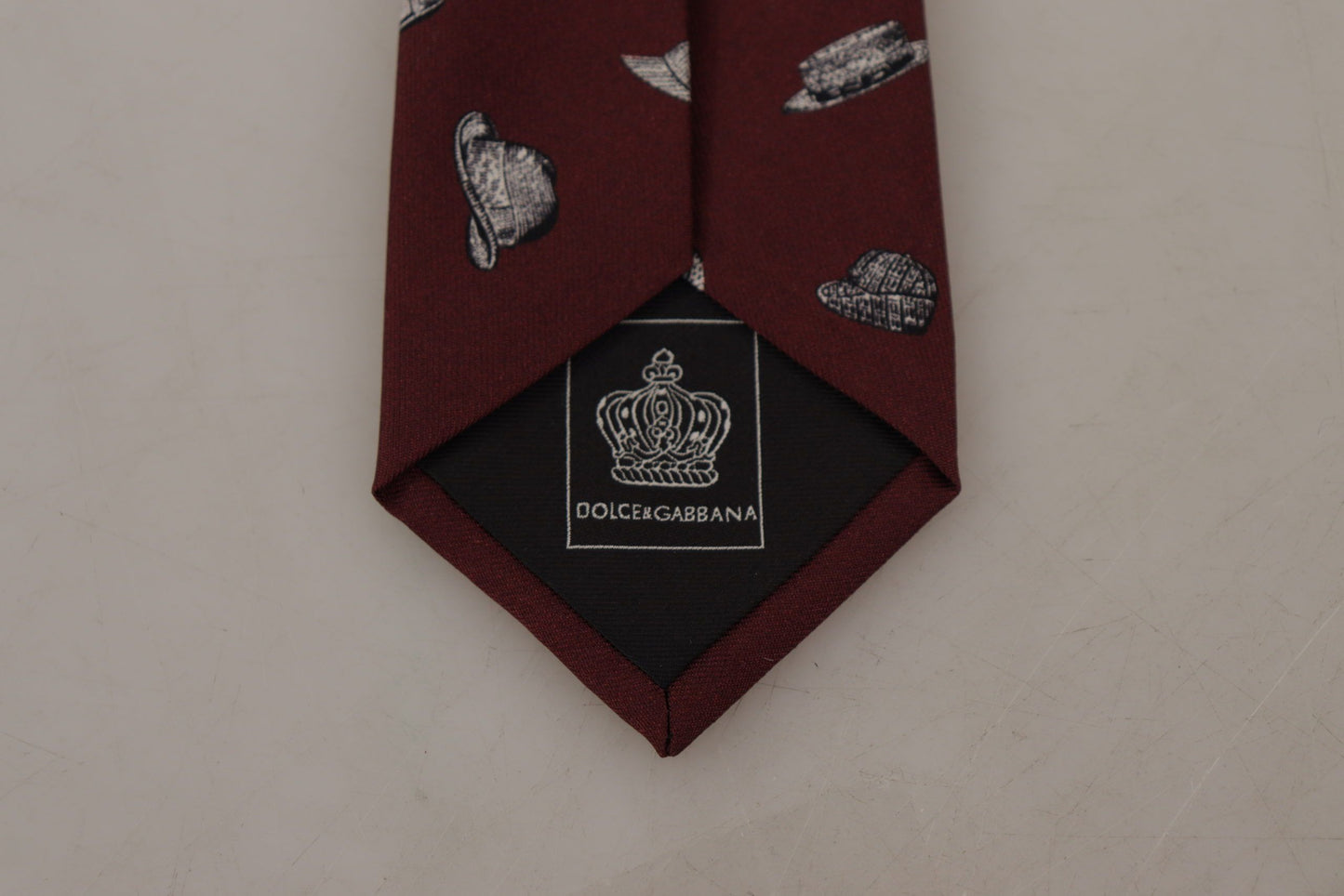 Dolce &amp; Gabbana Maroon Elegance Silk Tie