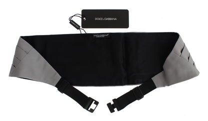 Dolce &amp; Gabbana Elegant Silk Gray Cummerbund
