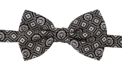 Dolce &amp; Gabbana Elegant Silk Black Bow Tie