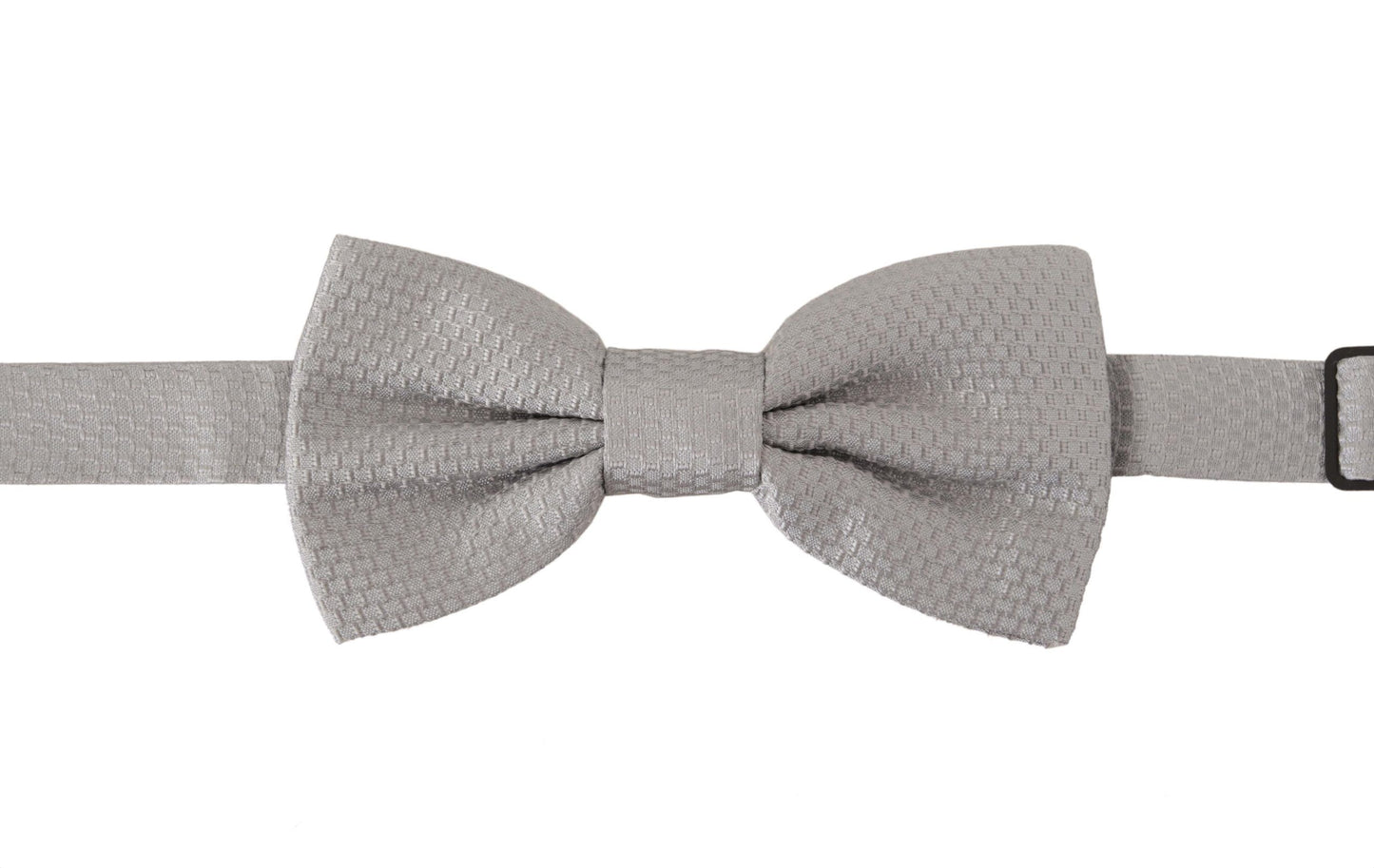 Dolce &amp; Gabbana Chic Gray Silk Bow Tie