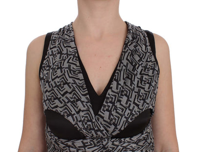 Karl Lagerfeld Elegante blusa de seda con detalle de logo