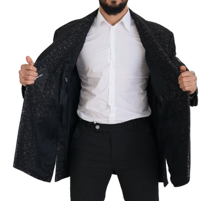 Dolce &amp; Gabbana Elegante chaqueta cruzada de lana estampada