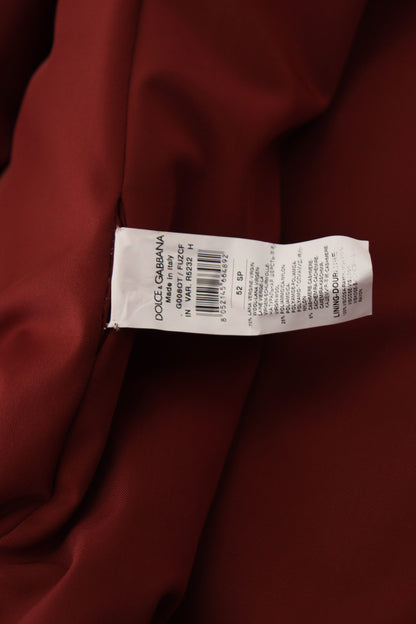 Dolce & Gabbana Elegant Red Double Breasted Wool Jacket – IT52 | L par Dolce & Gabbana | Disponible sur Sandy Store ByNet