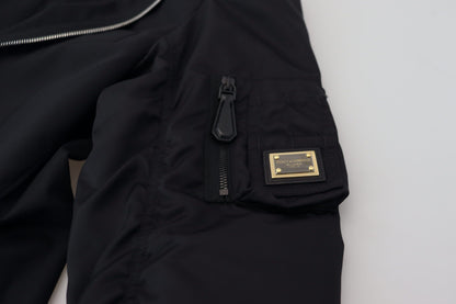 Dolce &amp; Gabbana Elegante Chaqueta De Lana Virgen Negra