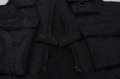 Dolce &amp; Gabbana Elegante chaqueta sin mangas en negro