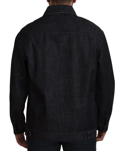 Dolce &amp; Gabbana Elegante chaqueta vaquera negra